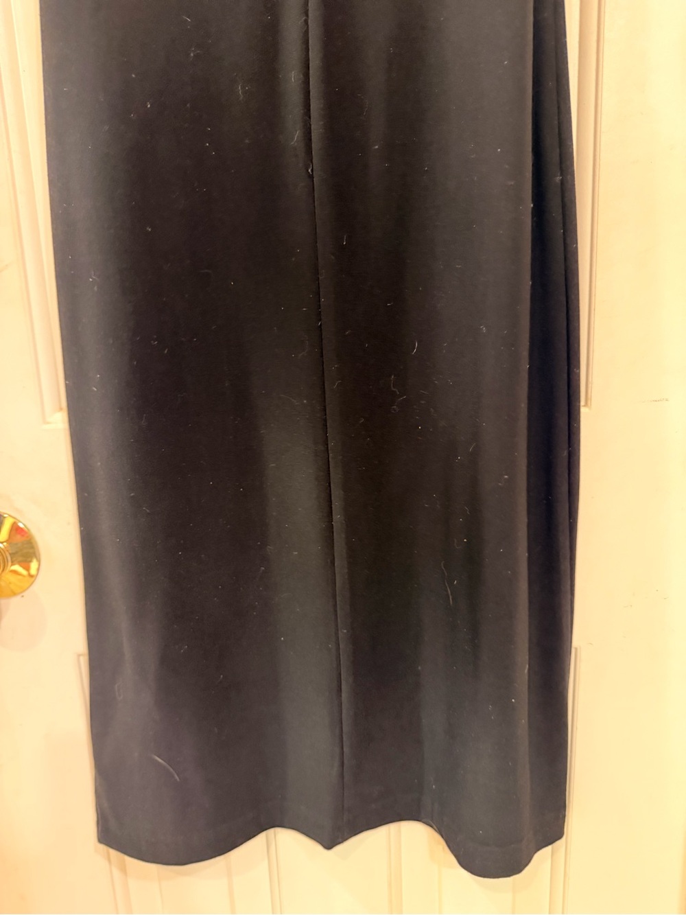 Norma Kamali Black Sleeveless Midi Sheath Dress, Stretch Knit, Size S - Picture 11 of 16